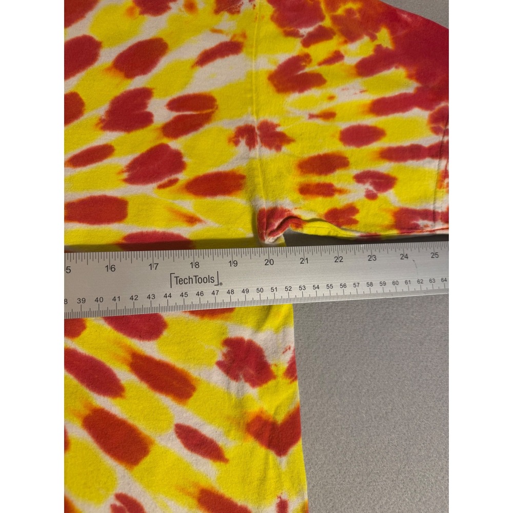 Vintage 2003 Suburban Swim League Tie Dye T Shirt Banzai Red Yellow Large - Picture 7 of 9